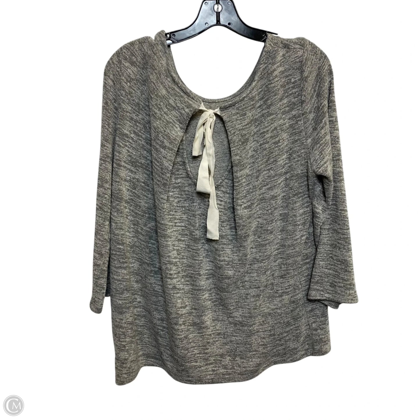 Top Long Sleeve By Market & Spruce In Grey, Size: L