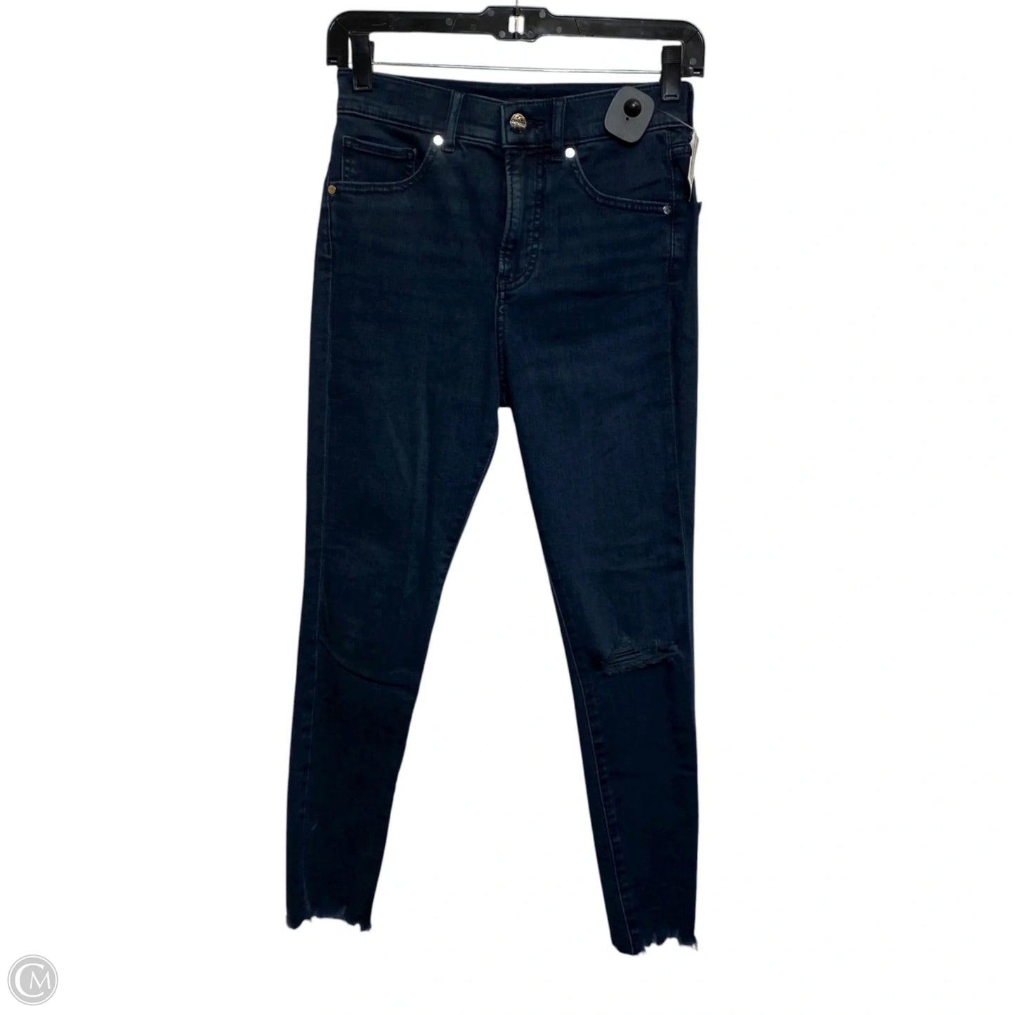 Jeans Skinny By Express In Blue Denim, Size: 0