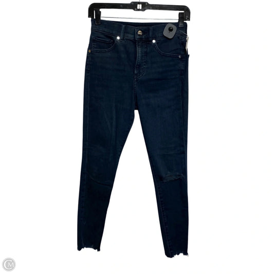 Jeans Skinny By Express In Blue Denim, Size: 0
