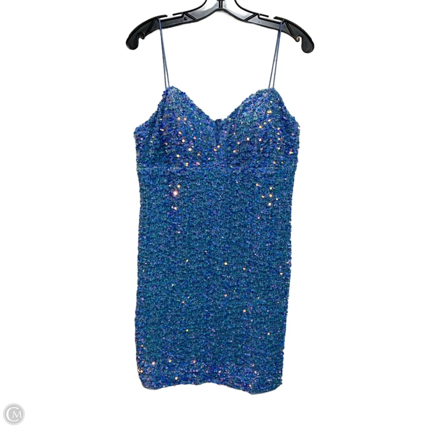 Dress Party Short By Crystal Doll In Blue, Size: Xl