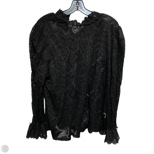 Top Long Sleeve By Shein In Black, Size: 2x