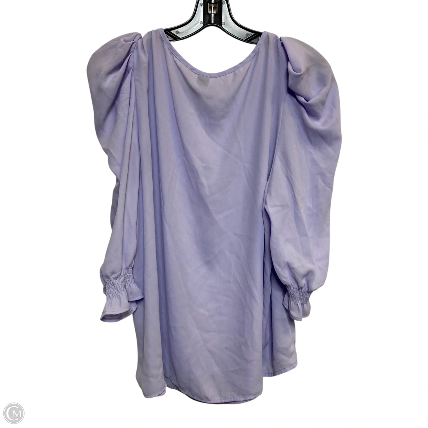 Top 3/4 Sleeve By Shein In Purple, Size: 1x