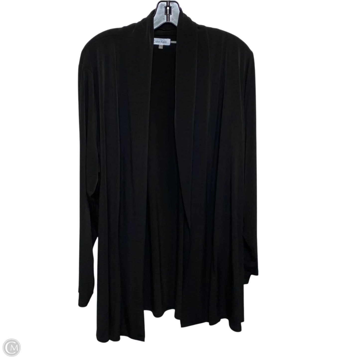 Cardigan By Calvin Klein In Black, Size: 1x