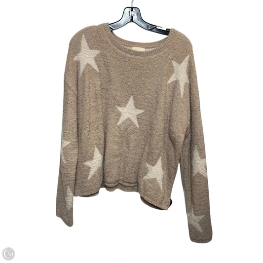 Sweater By Harper In Tan, Size: L