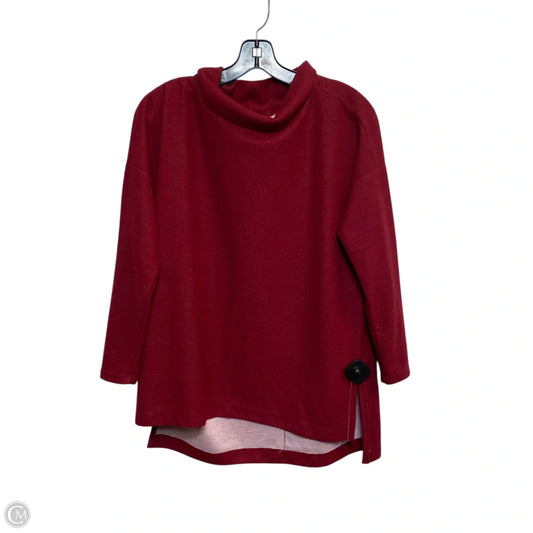 Top 3/4 Sleeve By Anthropologie In Red, Size: Xs