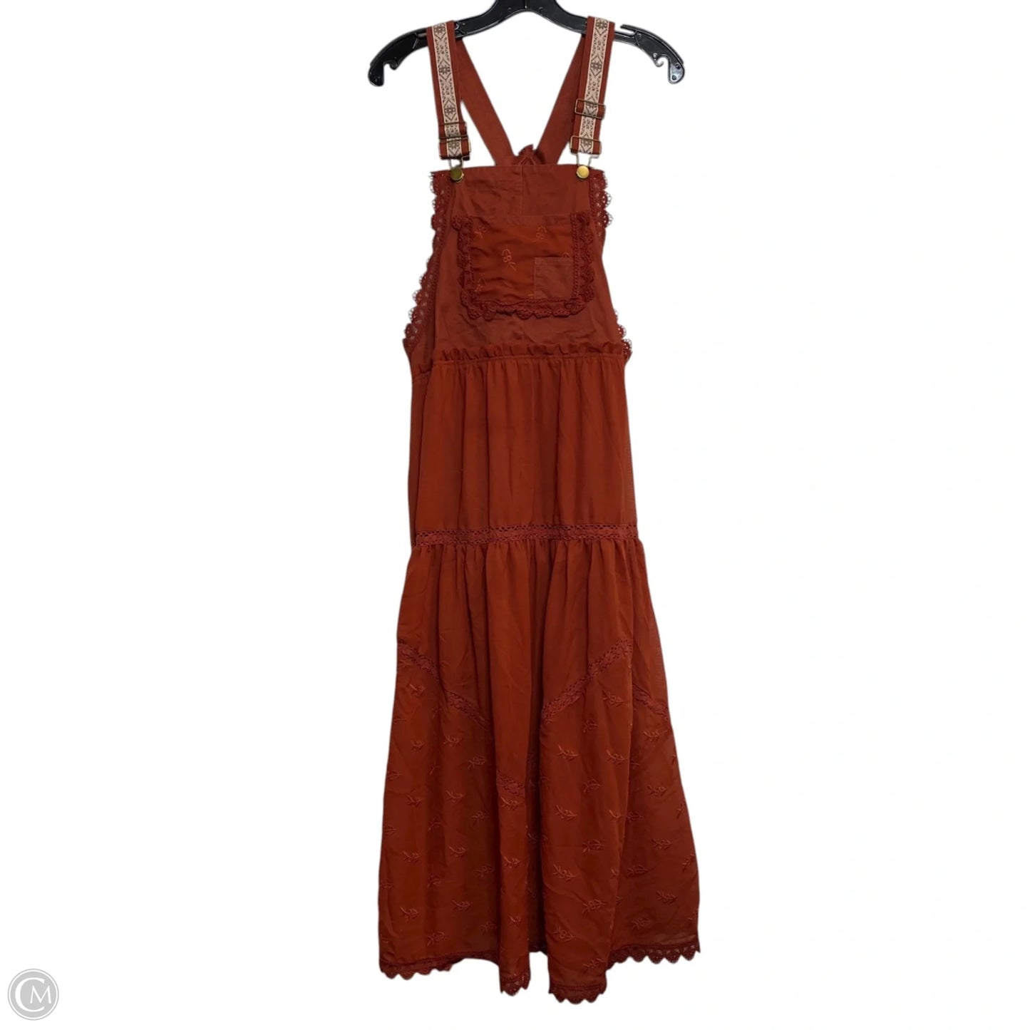 Dress Casual Midi By Clothes Mentor In Orange, Size: S