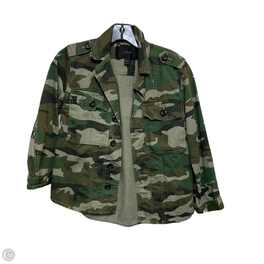Jacket Denim By J. Crew In Green, Size: Xxs