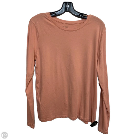 Top Long Sleeve Basic By Time And Tru In Pink, Size: L