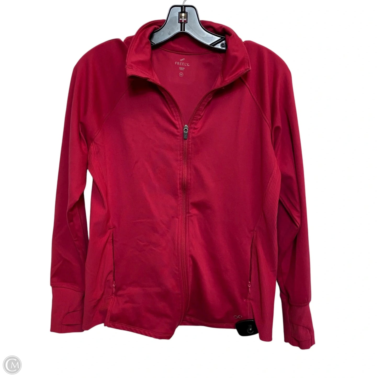Athletic Jacket By Freely In Pink, Size: M