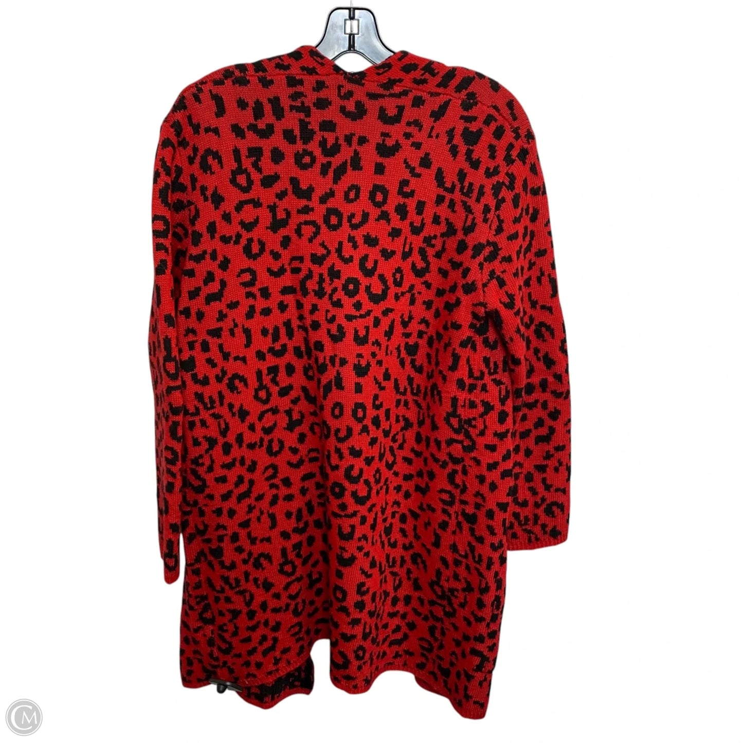 Sweater Cardigan By The East Order In Black & Red, Size: S