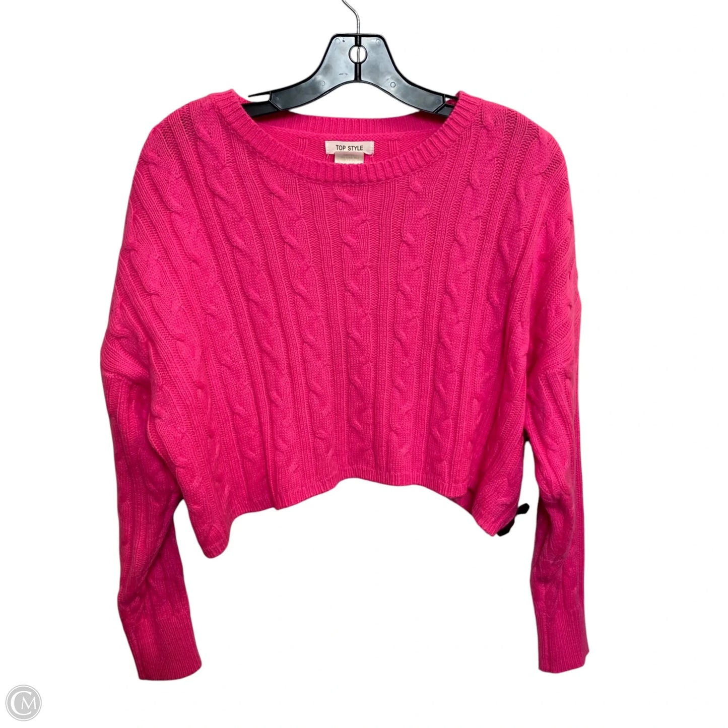 Sweater By Top Style In Pink, Size: M