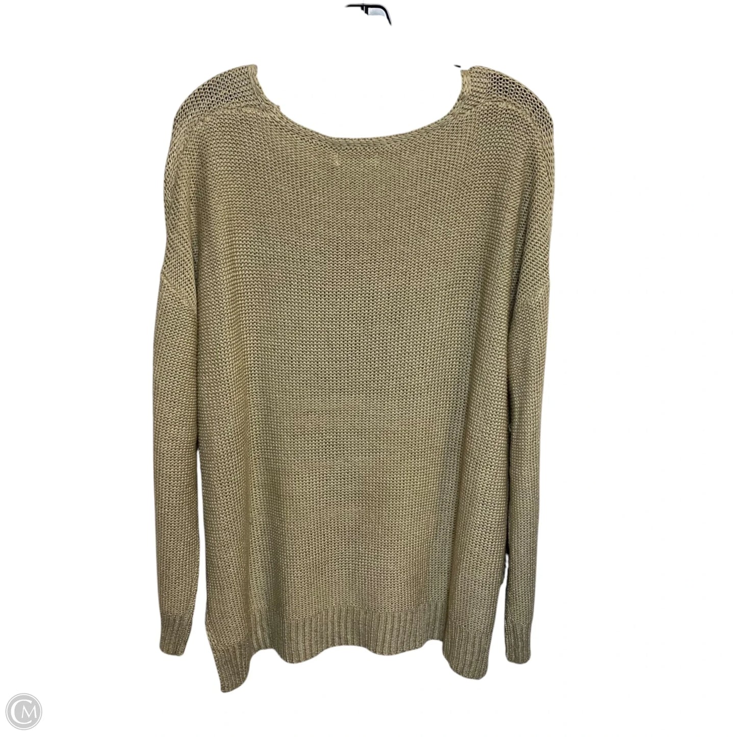 Sweater By Miracle In Tan, Size: S