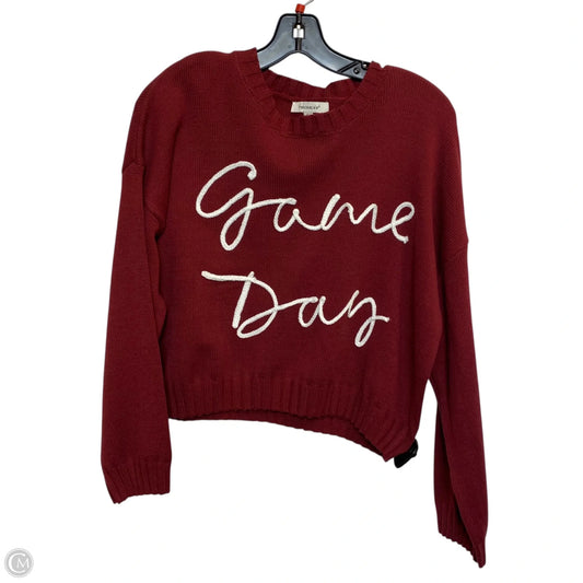 Sweater By Francesca's In Red, Size: S