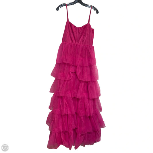Dress Party Long By Lulus In Pink, Size: M
