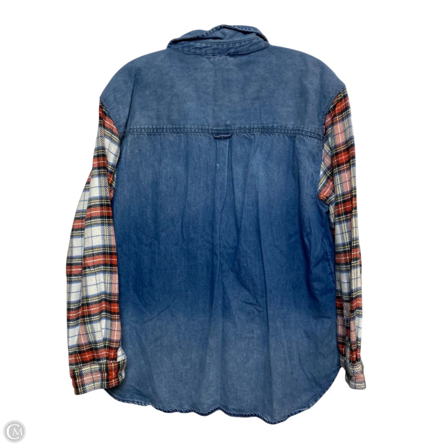 Top Long Sleeve By American Eagle In Blue, Size: M