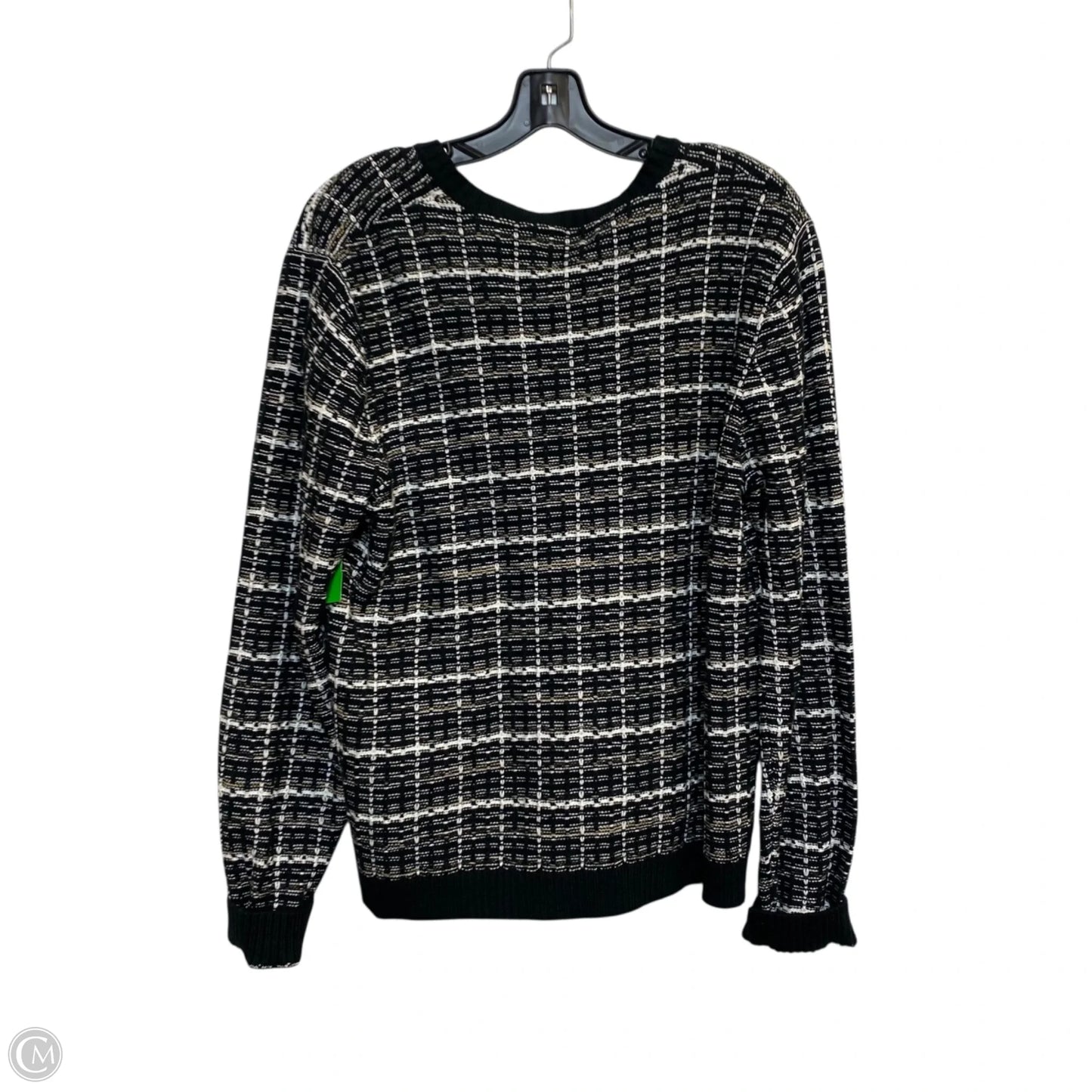 Sweater By J. Crew In Black & White, Size: Xl