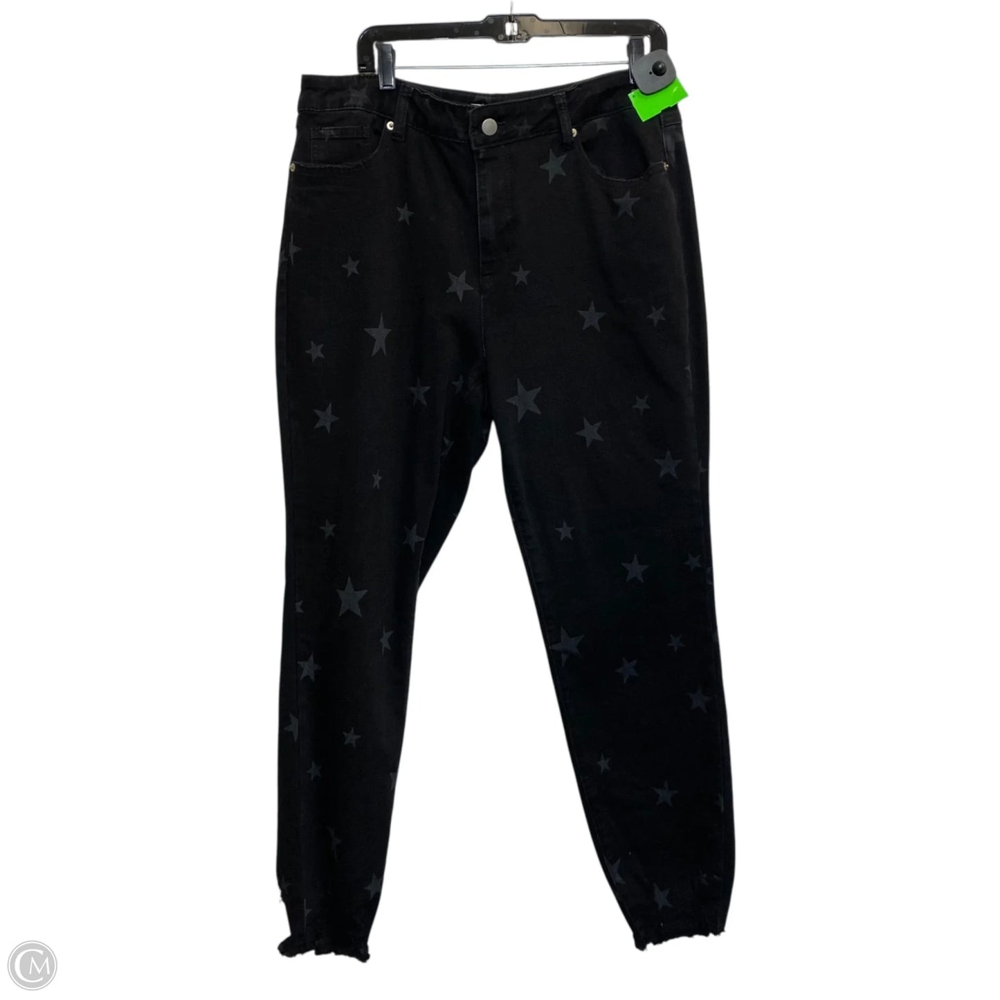 Jeans Skinny By Cato In Black Denim, Size: 16