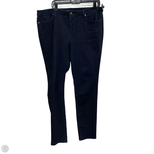 Jeans Skinny By Limited In Blue Denim, Size: 16