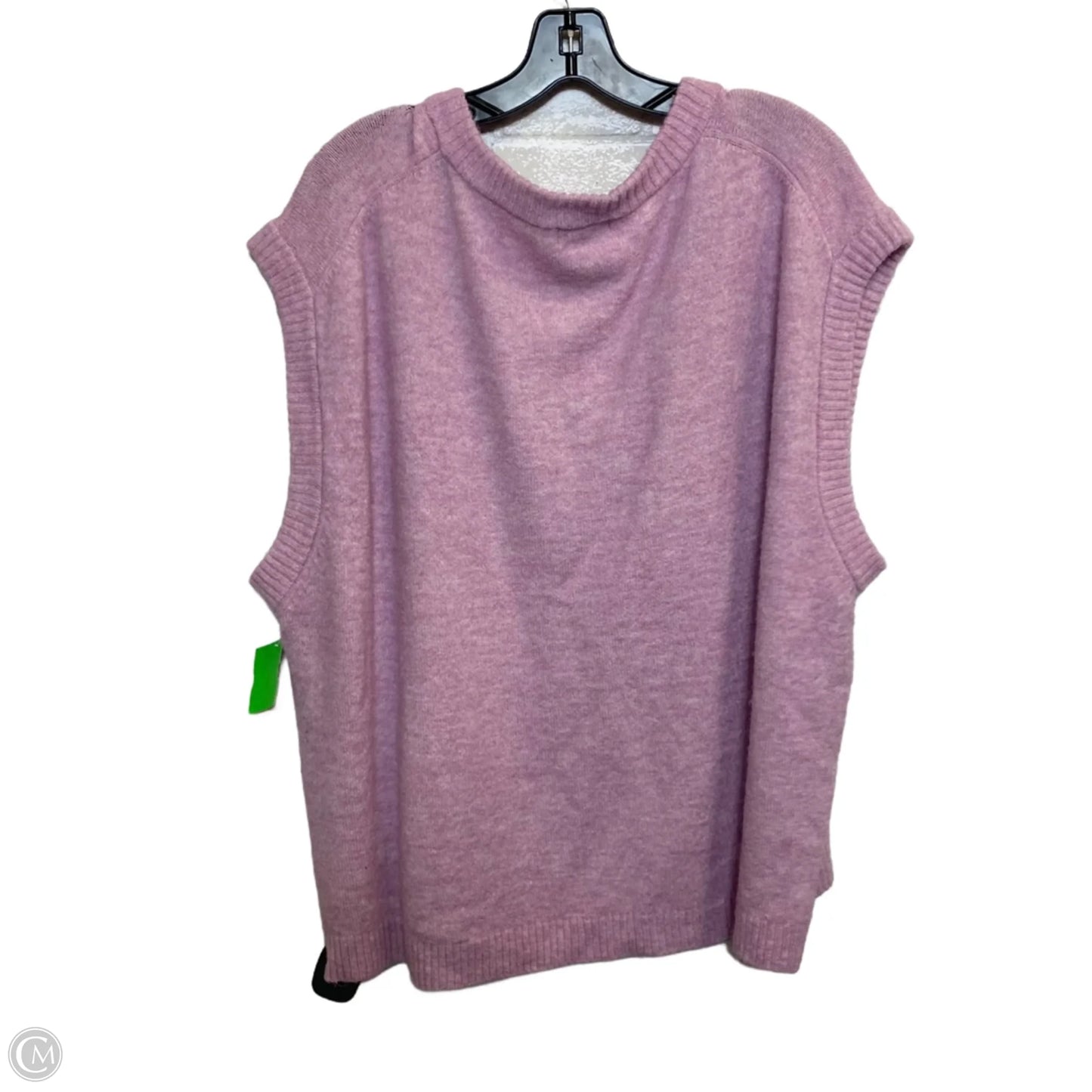 Vest Sweater By H&m In Plaid Pattern, Size: Xxl