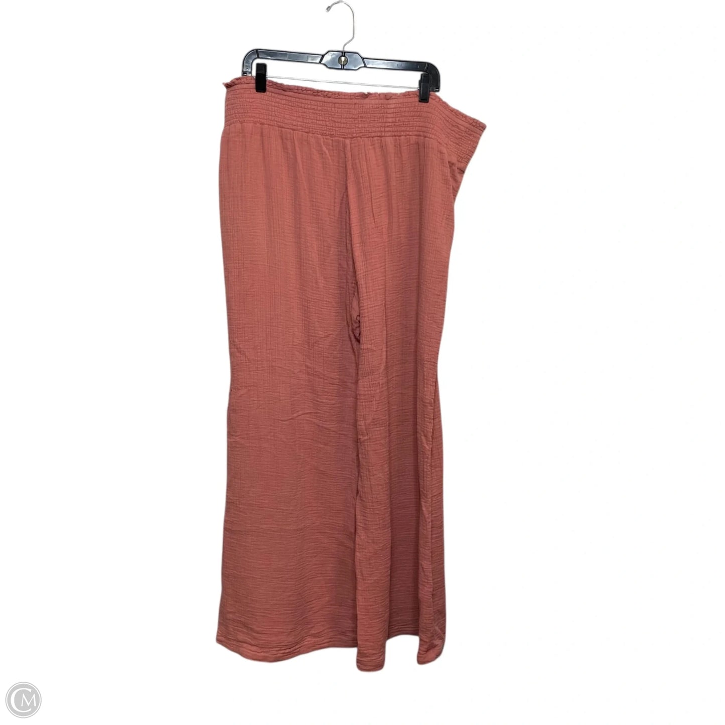 Pants Wide Leg By Wonderly In Pink, Size: Xxl