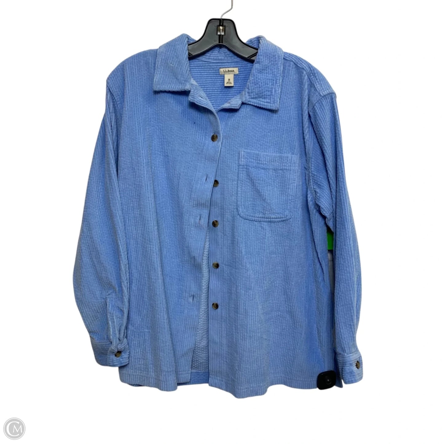 Top Long Sleeve By L.l. Bean In Blue, Size: M