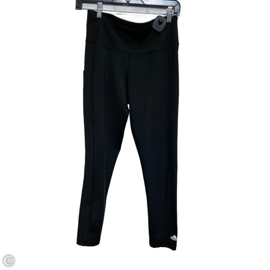 Athletic Leggings By Adidas In Black, Size: M