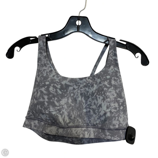 Athletic Bra By Lululemon In Grey, Size: M