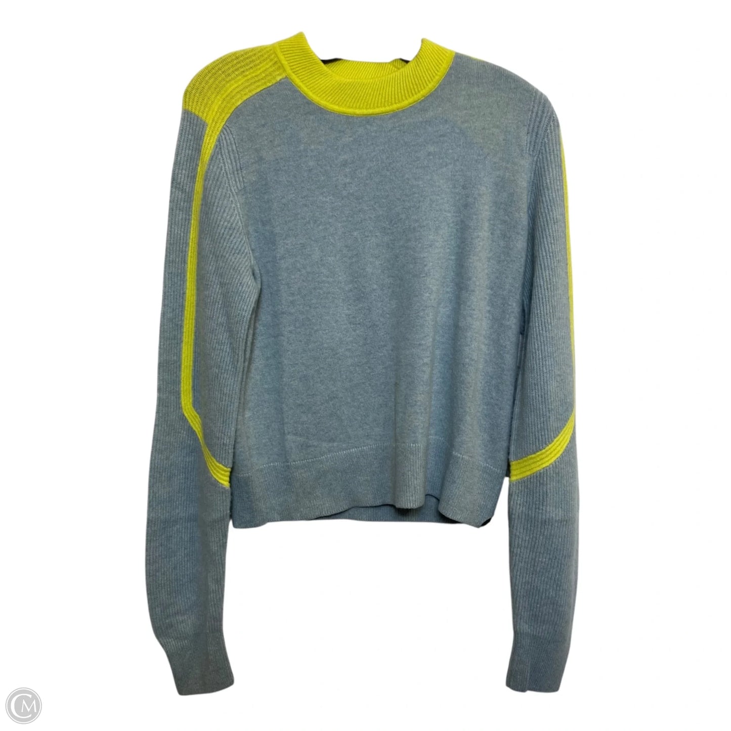 Sweater Cardigan Designer By Rag And Bone In Blue & Green, Size: M