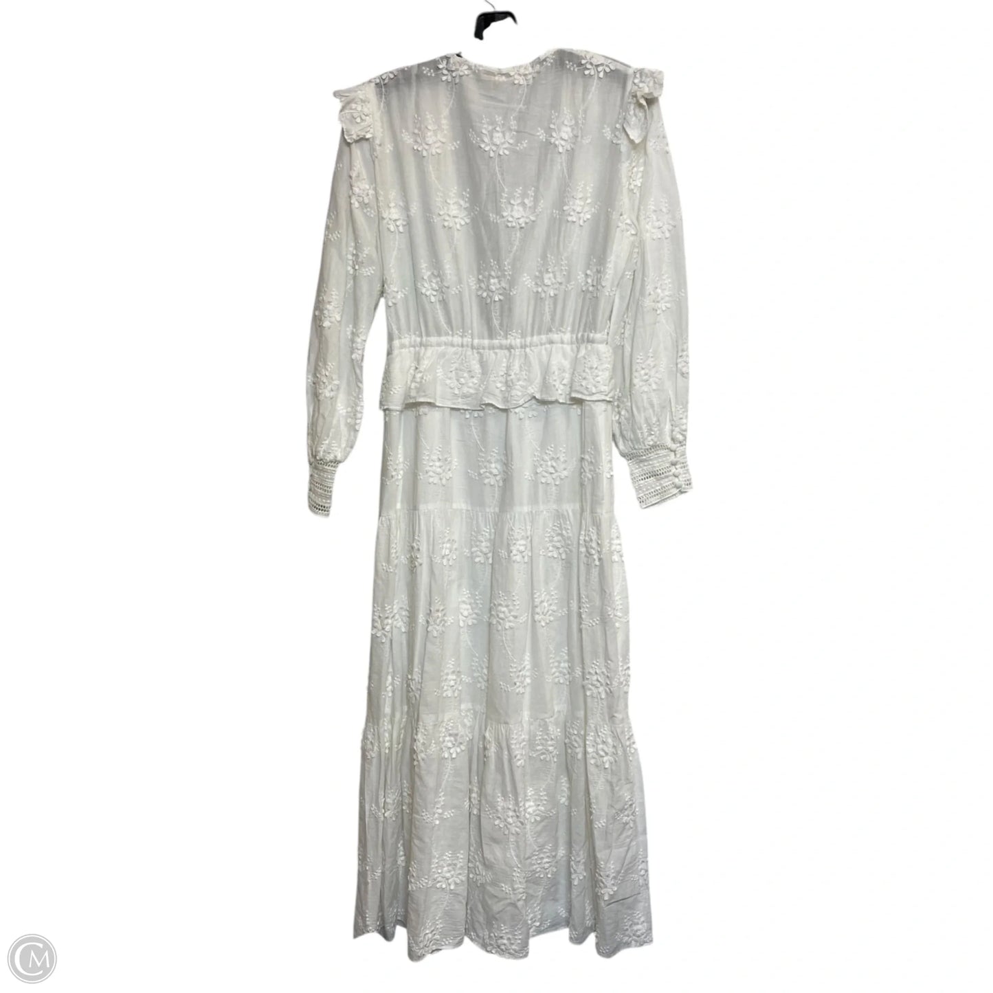 Dress Casual Midi By Maje In White, Size: L