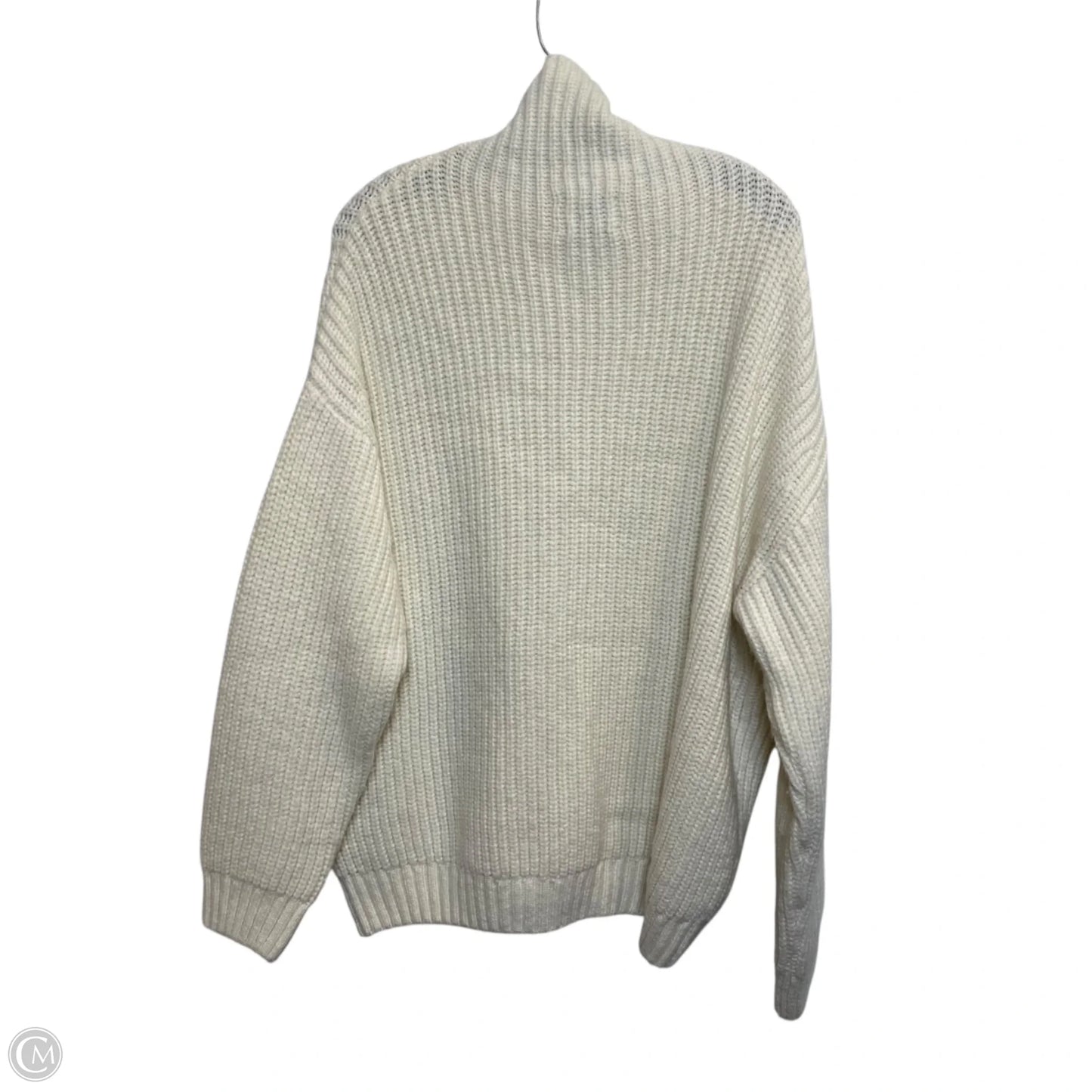 Sweater Cardigan Designer By Anine Bing In Cream, Size: M