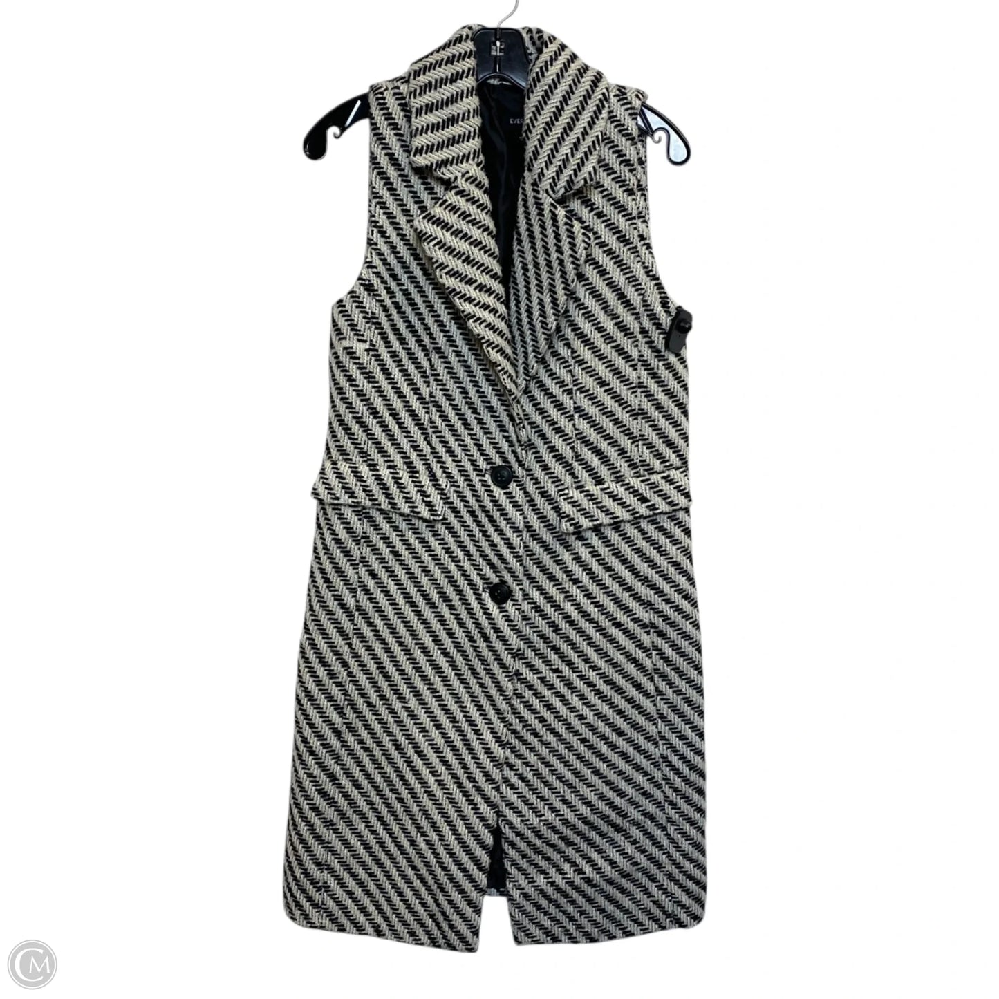 Vest Other By Evereve In Black & Cream, Size: S