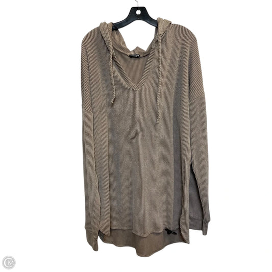 Sweatshirt Hoodie By Heimish Usa In Brown, Size: M