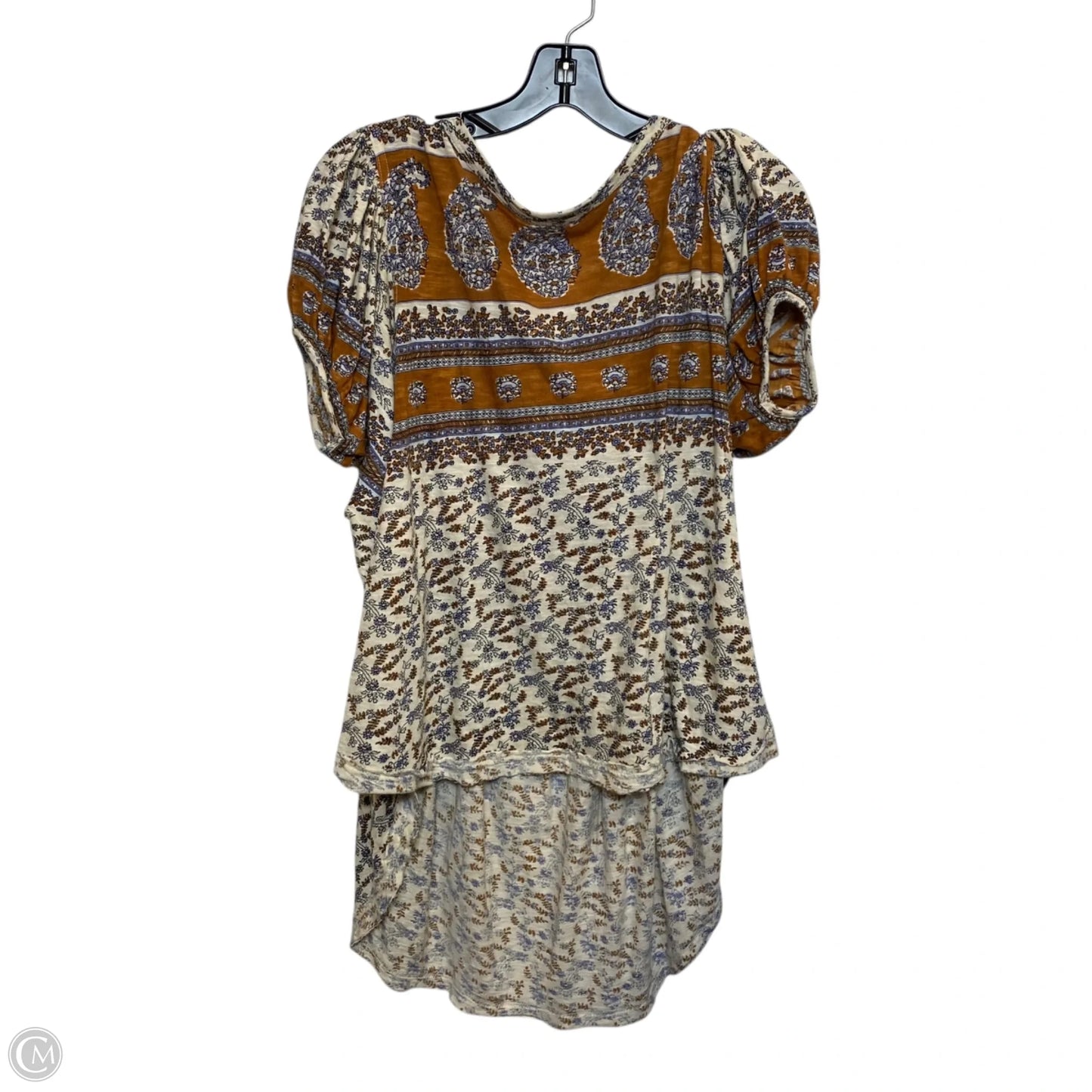 Top Short Sleeve By Free People In Brown, Size: M