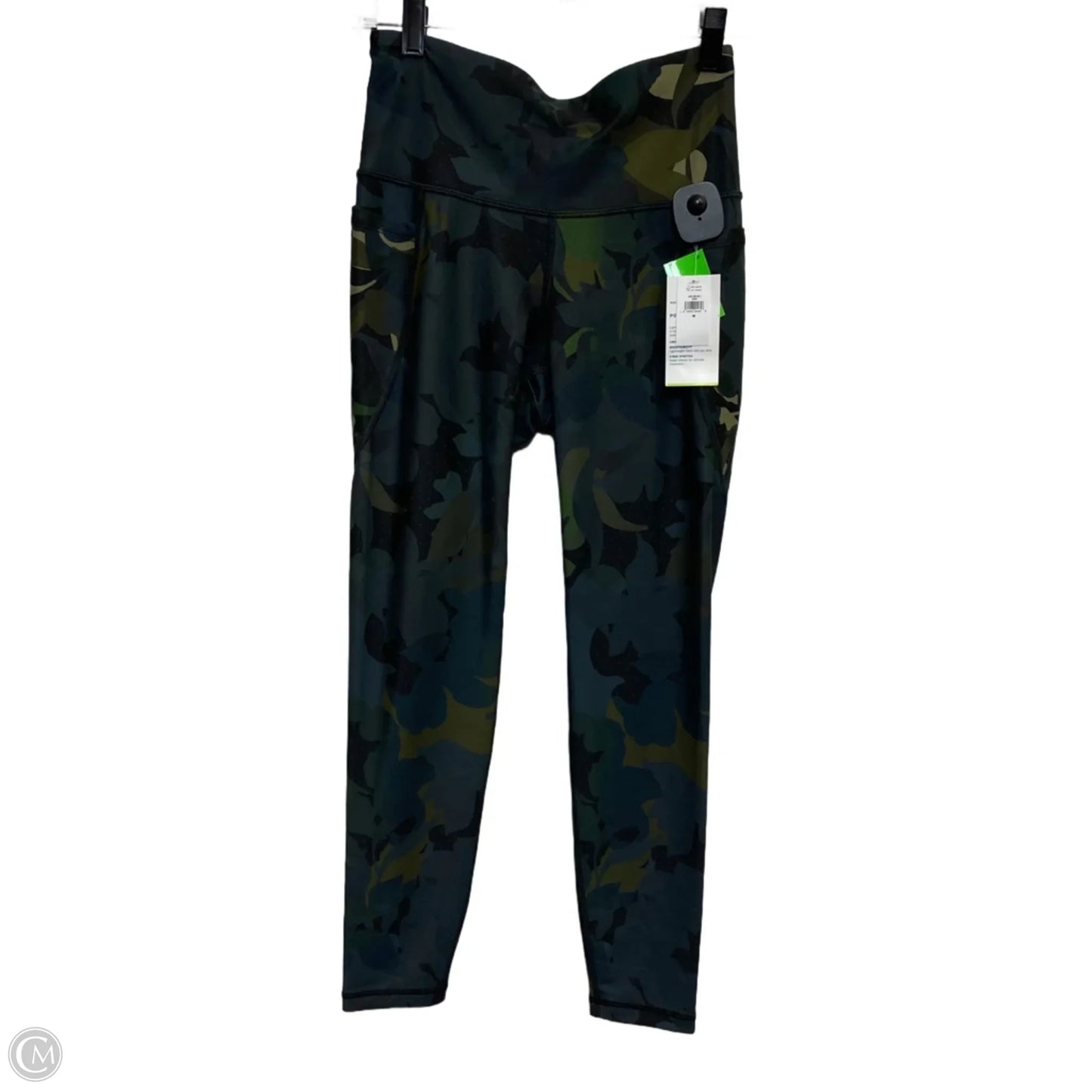 Athletic Leggings By Old School In Green, Size: M