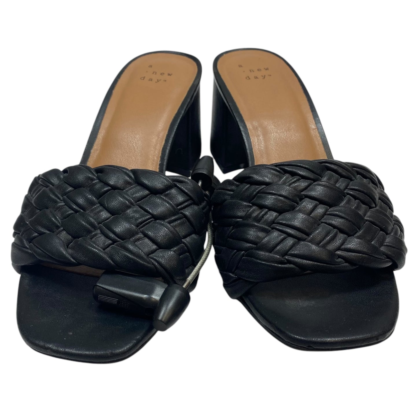 Sandals Heels Block By A New Day In Black, Size: 8