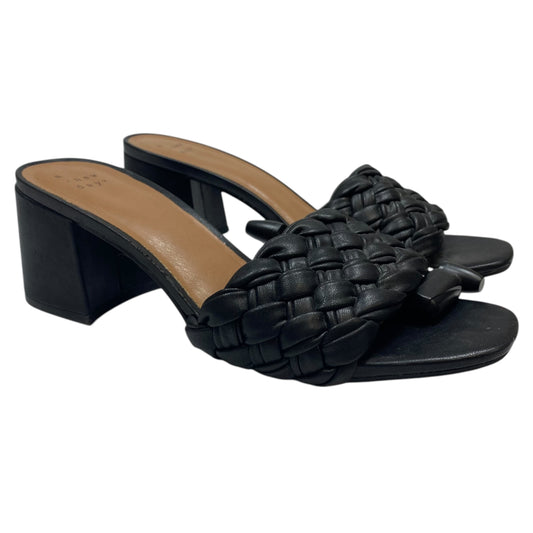 Sandals Heels Block By A New Day In Black, Size: 8