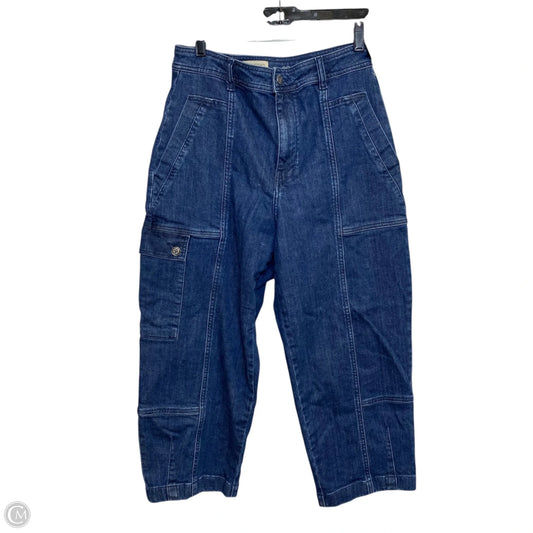 Jeans Cropped By Pilcro In Blue Denim, Size: 10