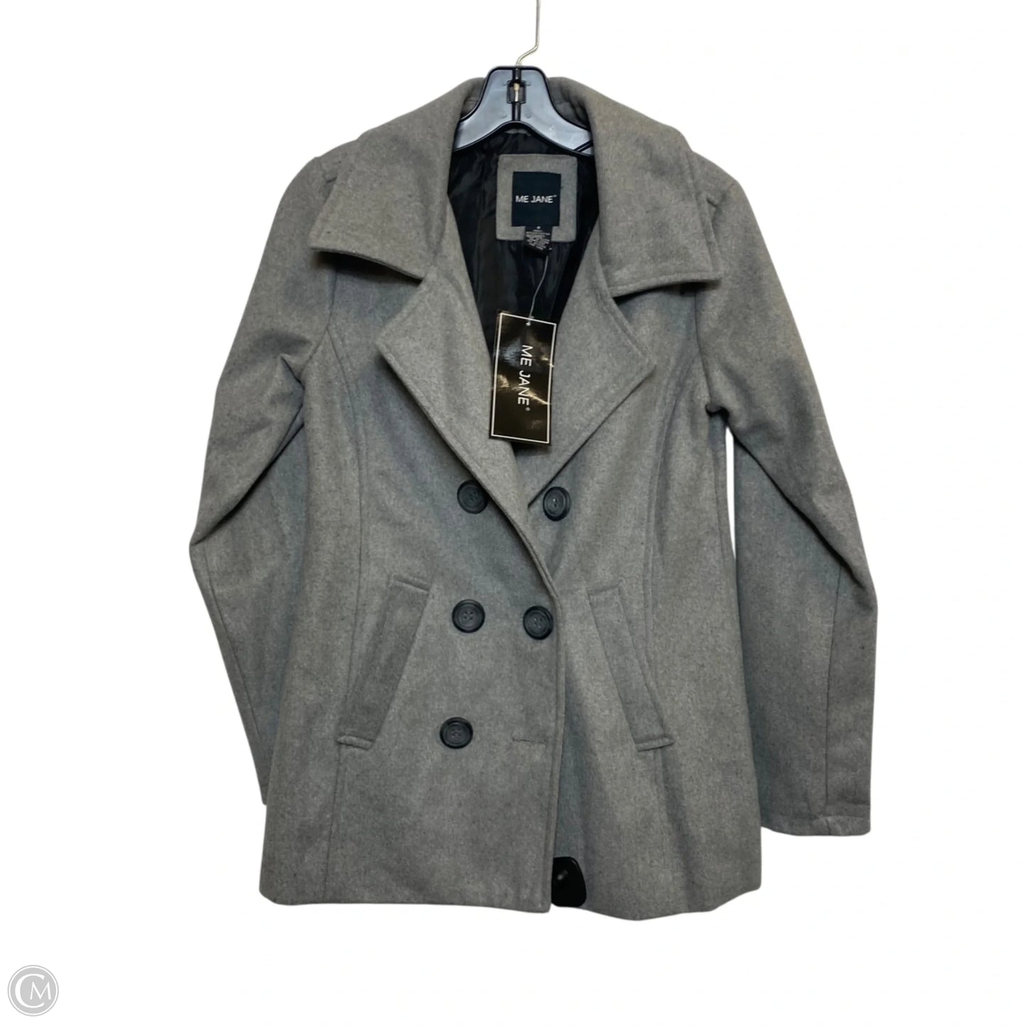 Coat Peacoat By Me Jane In Grey, Size: S