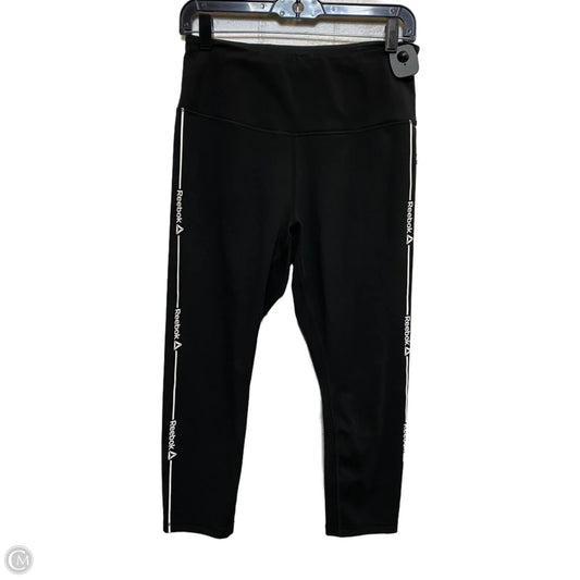 Athletic Leggings Capris By Reebok In Black, Size: M