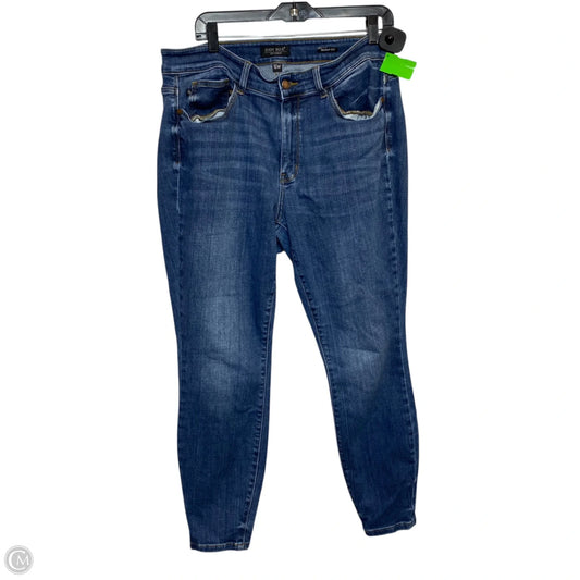 Jeans Skinny By Judy Blue In Blue Denim, Size: 16