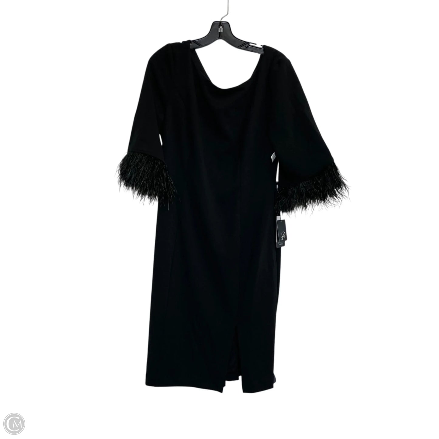 Dress Casual Midi By Adrianna Papell In Black, Size: L