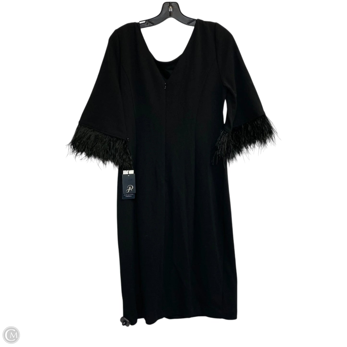 Dress Casual Midi By Adrianna Papell In Black, Size: L