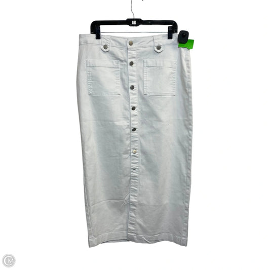 Skirt Midi By D Jeans In White, Size: L