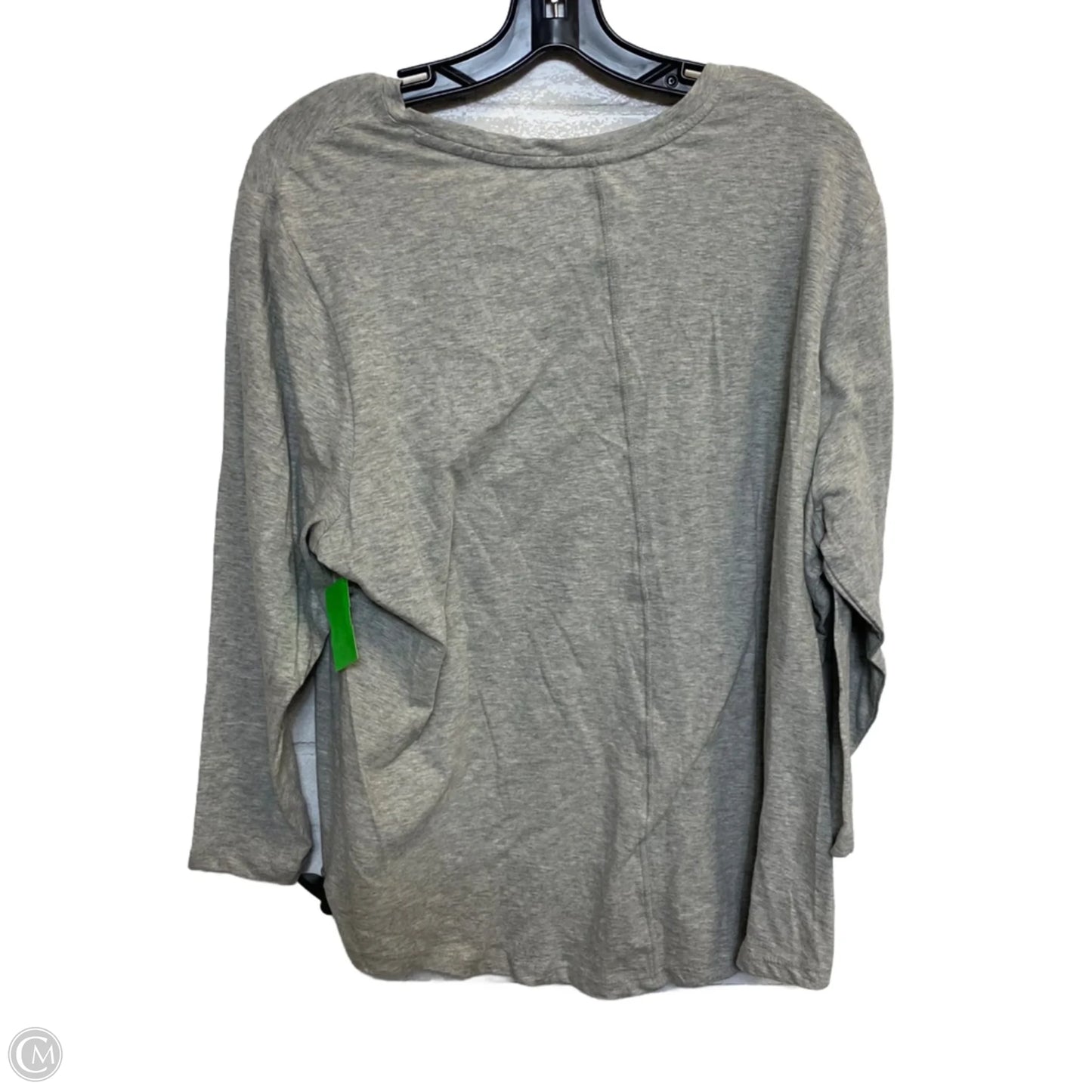 Top Long Sleeve Basic By Crown And Ivy In Grey, Size: 2x
