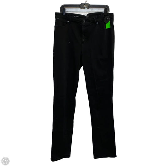 Jeans Straight By Talbots In Black Denim, Size: 1x