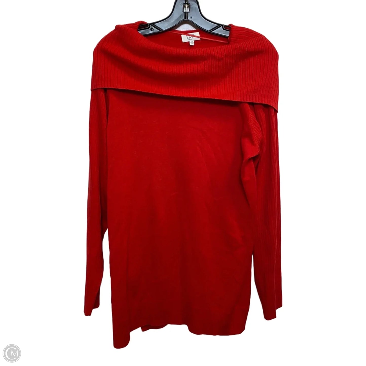 Top Long Sleeve By Crown And Ivy In Red, Size: 2x