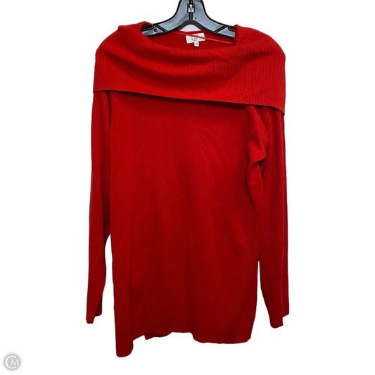 Top Long Sleeve By Crown And Ivy In Red, Size: 2x