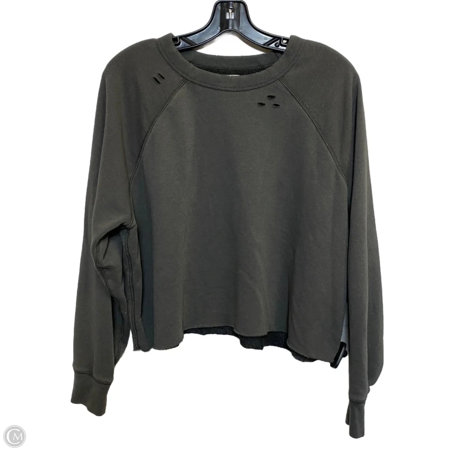 Top Long Sleeve By Aerie In Grey, Size: M