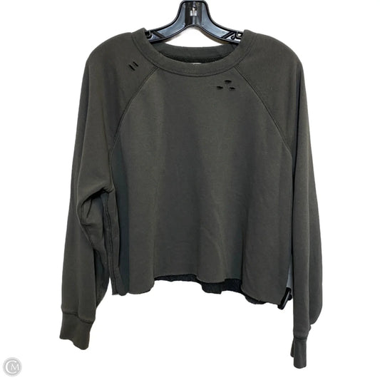 Top Long Sleeve By Aerie In Grey, Size: M
