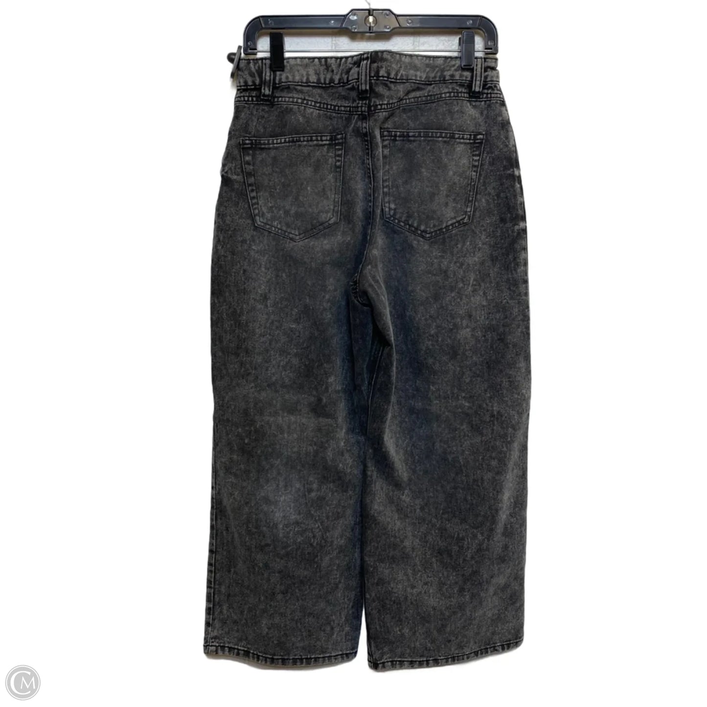 Jeans Wide Leg By Rewash In Black Denim, Size: 6